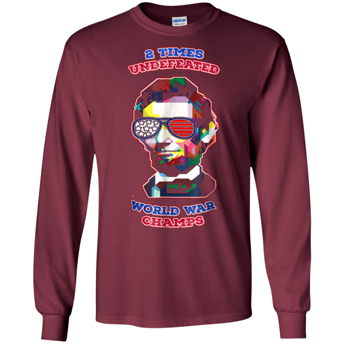 Abe Lincoln USA Flag Sunglasses, 4th Of July Vintage retro T