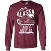 Image of Alaska is Calling and I Must Go Shirt Funny Alaskan Gift