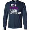Image of Alzheimer's Awareness T Shirt I Wear Purple For My Husband