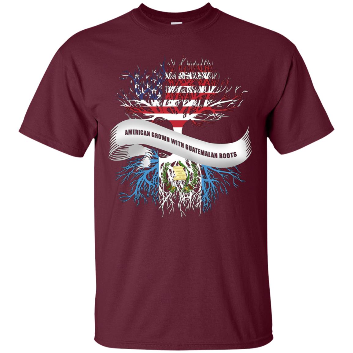 American Grown With Guatemalan Roots T-Shirt Guatemala Tee