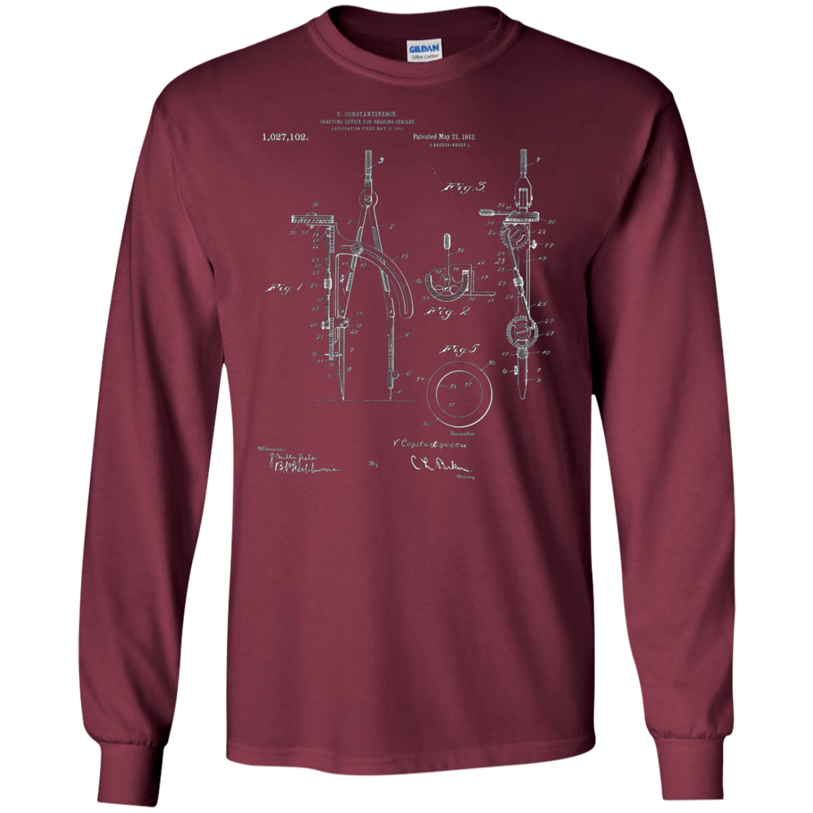 Architect T-Shirt Architect Student gift, Drafting Compass