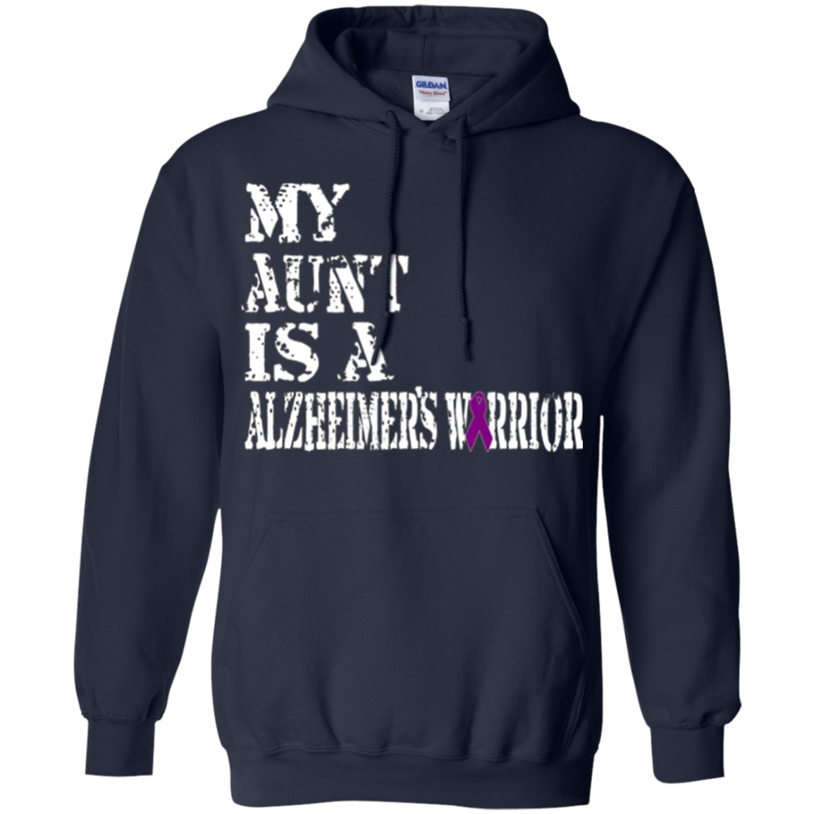 Alzheimer's Awareness Tshirt For Aunts Purple Ribbon Tee