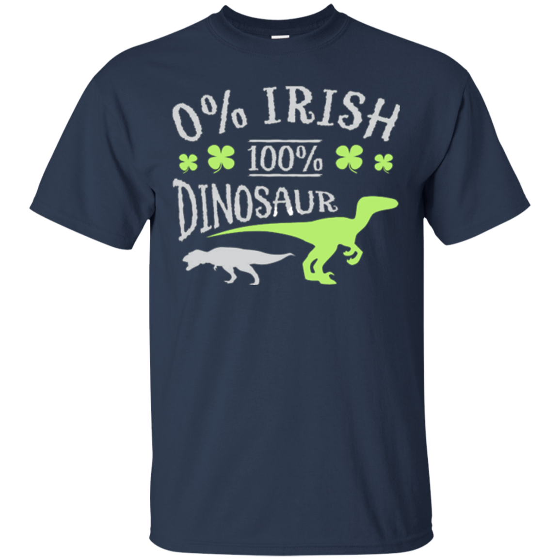 0% Irish 100% Dinosaur T-Shirt