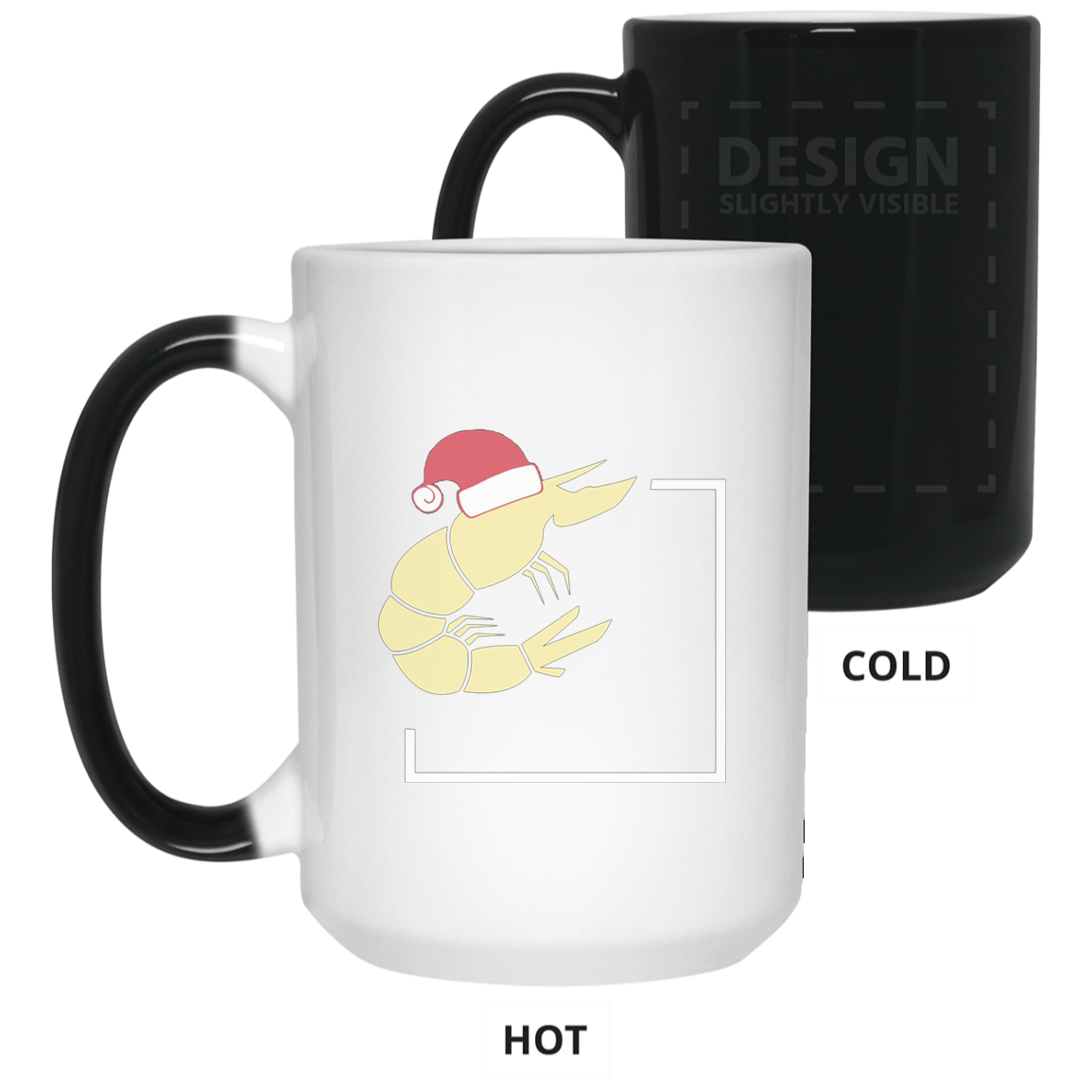 Christmas Shrimp T-Shirt - Shrimp With Santa Hat Tee