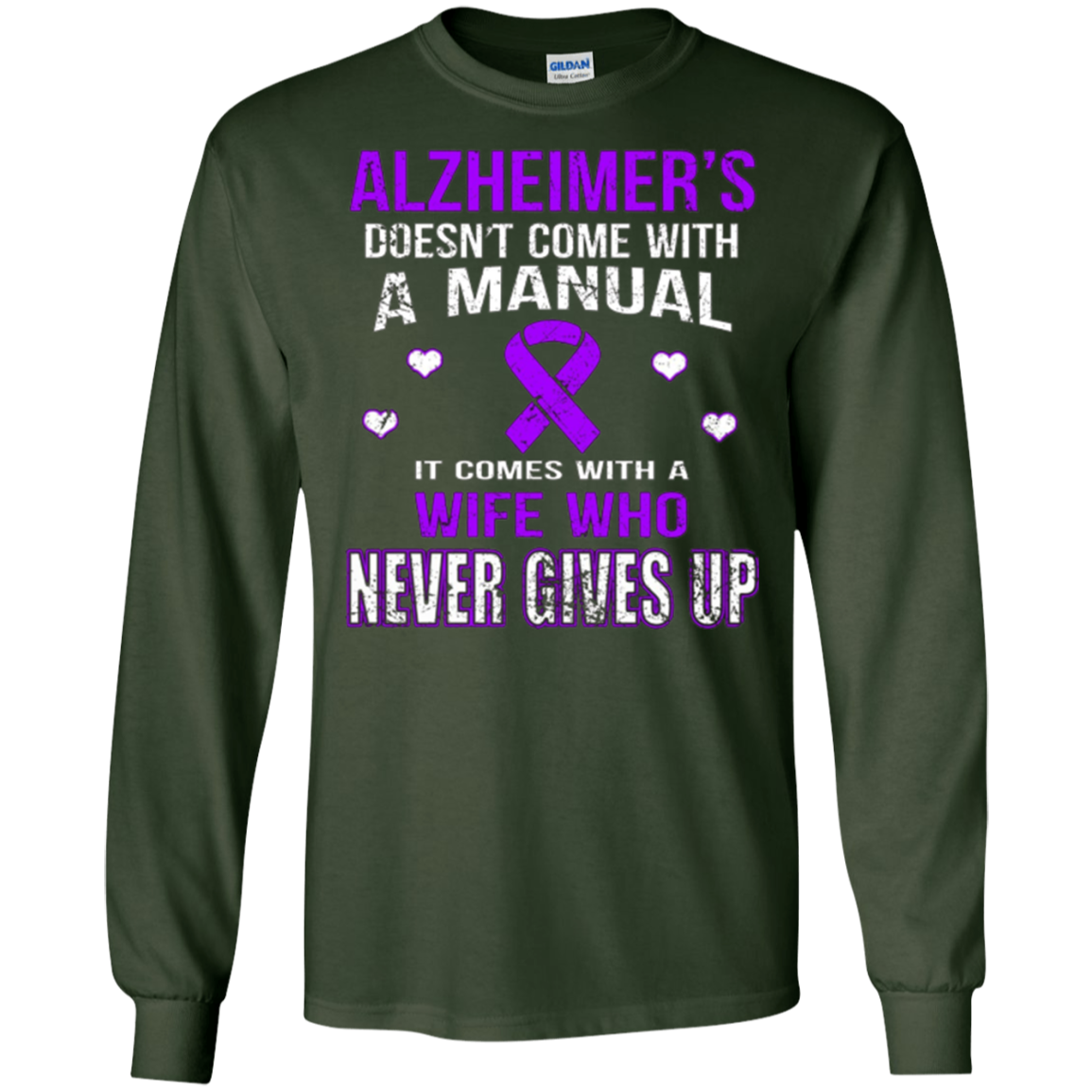 ALZHEIMER'S comes with a wife who never gives up t shirt
