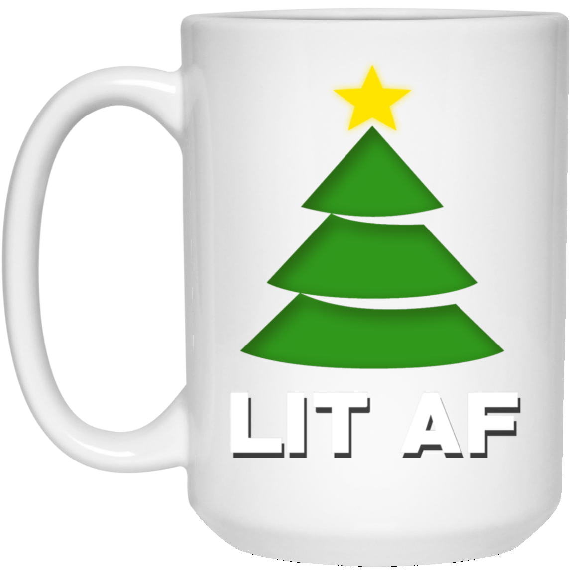 Christmas Tree Lit Af Funny Christmas Shirt