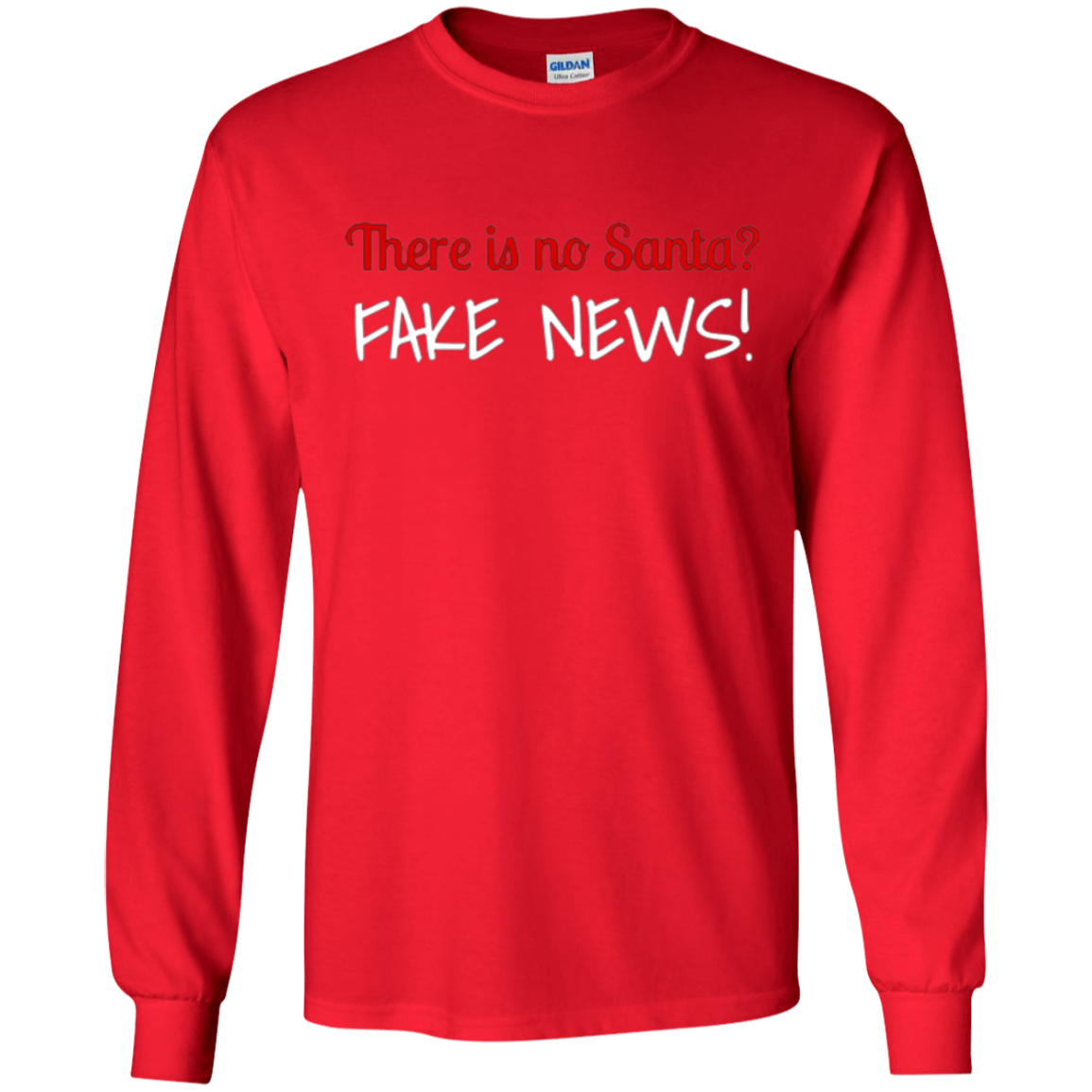Santa Fake News T-Shirt Trump Joke Funny Christmas Gift