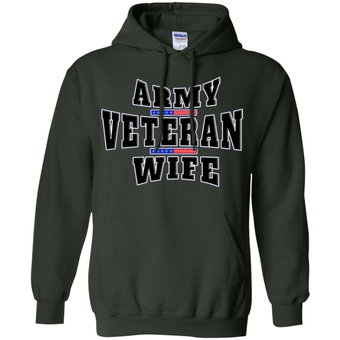 Army Veteran Proud Wife American Flag Pride T-shirt