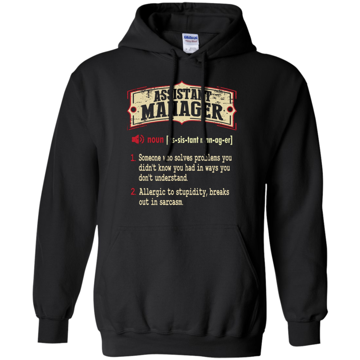 Assistant Manager Dictionary Term Sarcastic T-Shirt