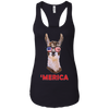 Image of 'Merica Llama Patriotic USA July 4 Sunglasses Funny T-Shirt