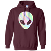 Image of Alien Head T-Shirt Holographic Effect