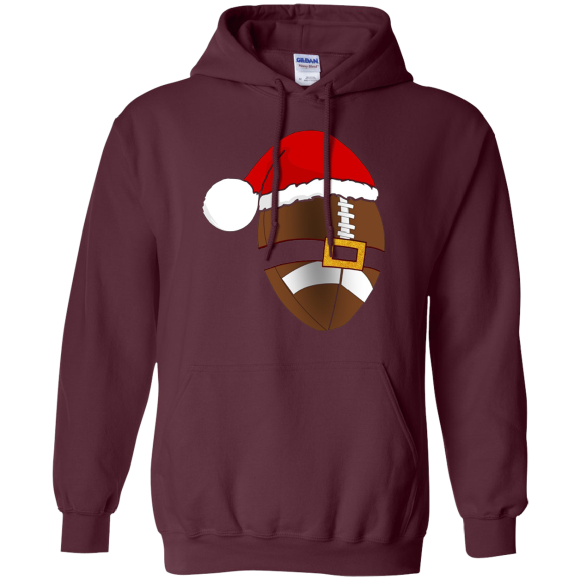 Santa Football Christmas Sports T-Shirt