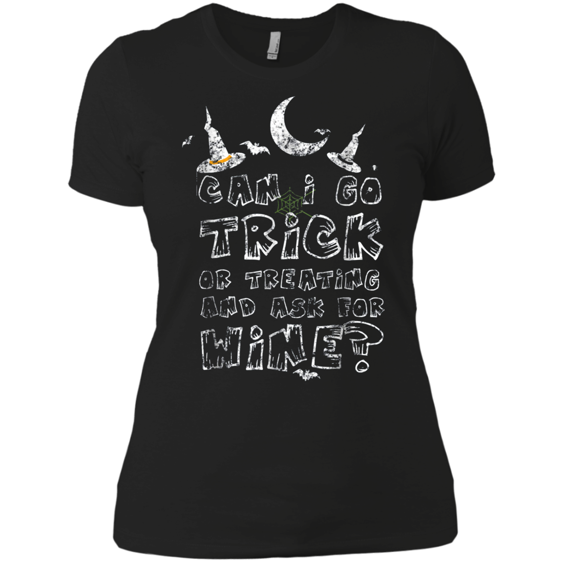 Adult Trick Or Treating For Wine Weathered T-Shirt