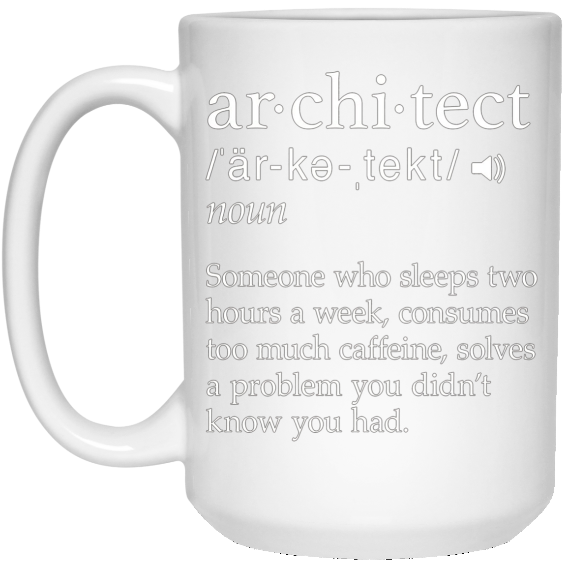 Architect Definition T-Shirt - Funny Architect Meaning Shirt