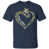 Image of Army Mima With US Star Army Clothes T-Shirt Happy Mother