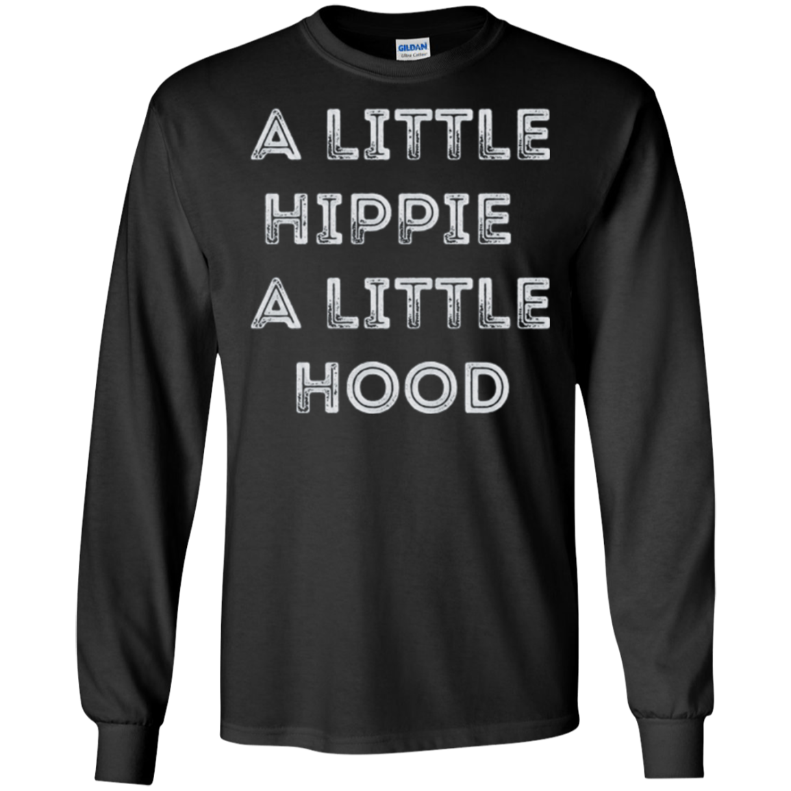 A Little Hippie A Little Hood Distressed T-Shirt