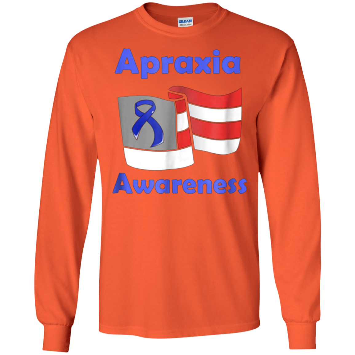 Apraxia Awareness American Flag T shirt