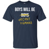 Image of T-shirt à manches longues pour adulte "Les garçons seront des humains décents"