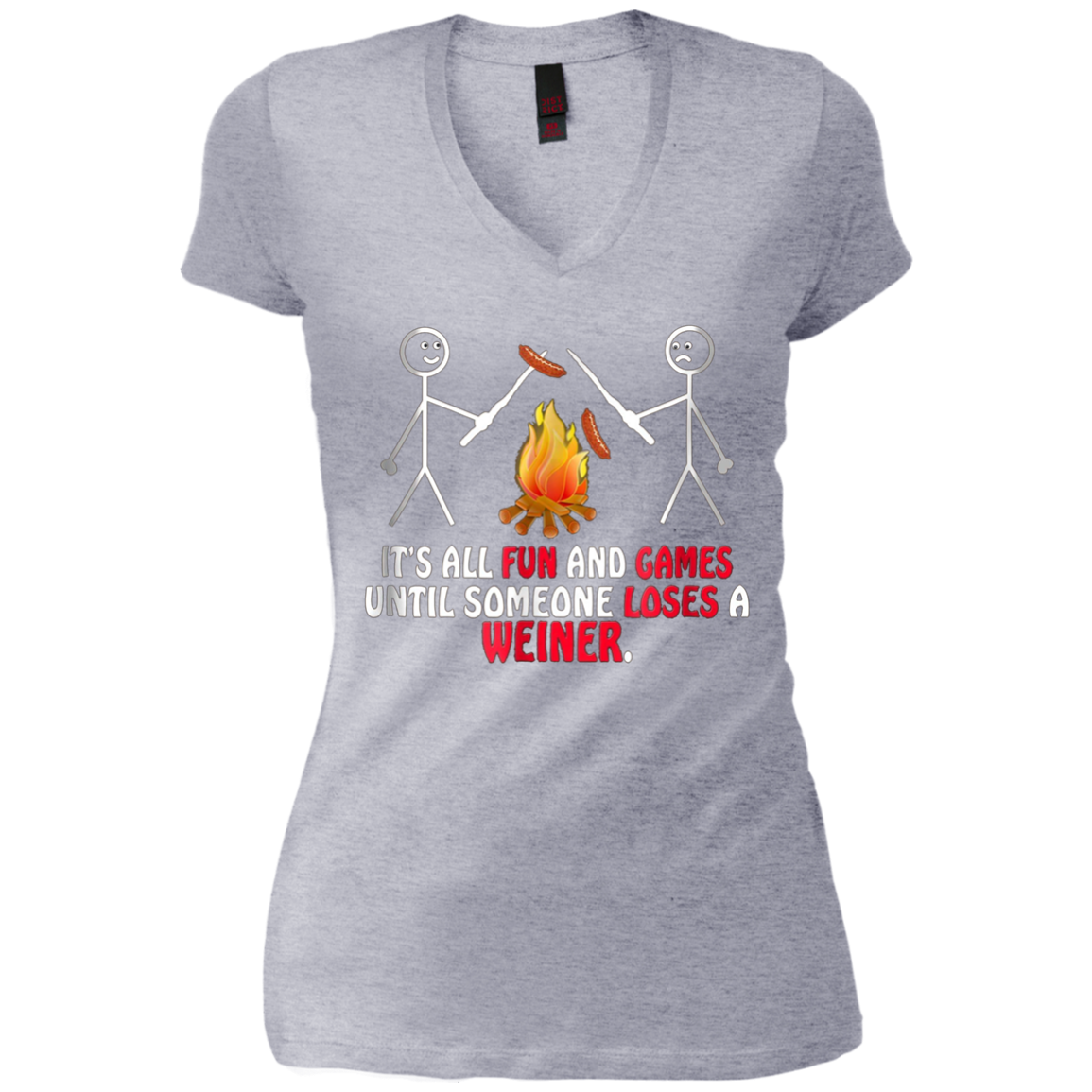 "Fun and Games Until Someone Loses A Weiner" Camping T-shirt
