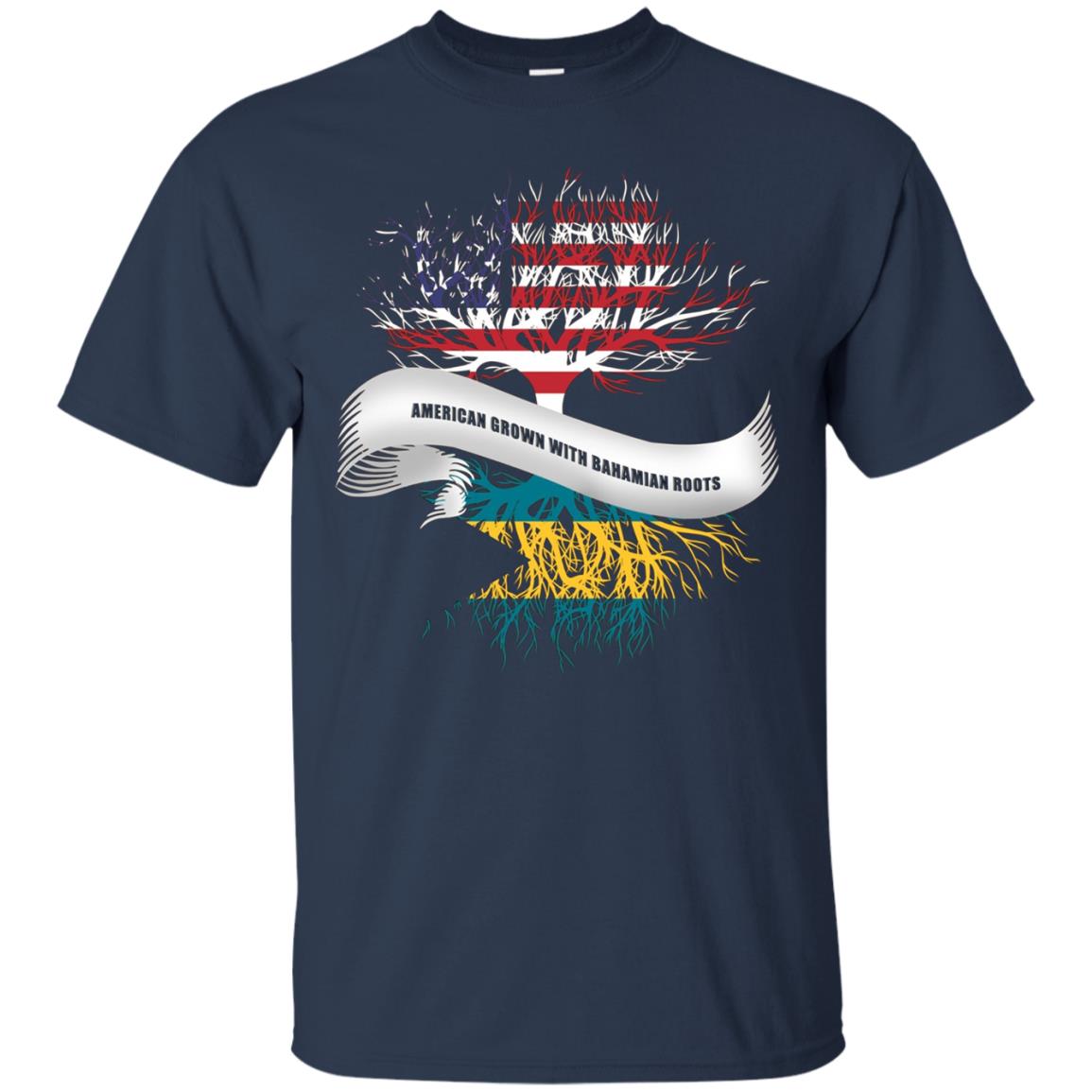American Grown with Bahamian Roots T-Shirt Bahamas Tee