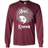 Image of Aries Zodiac Birthday Afro Gift T-Shirt for Black Women