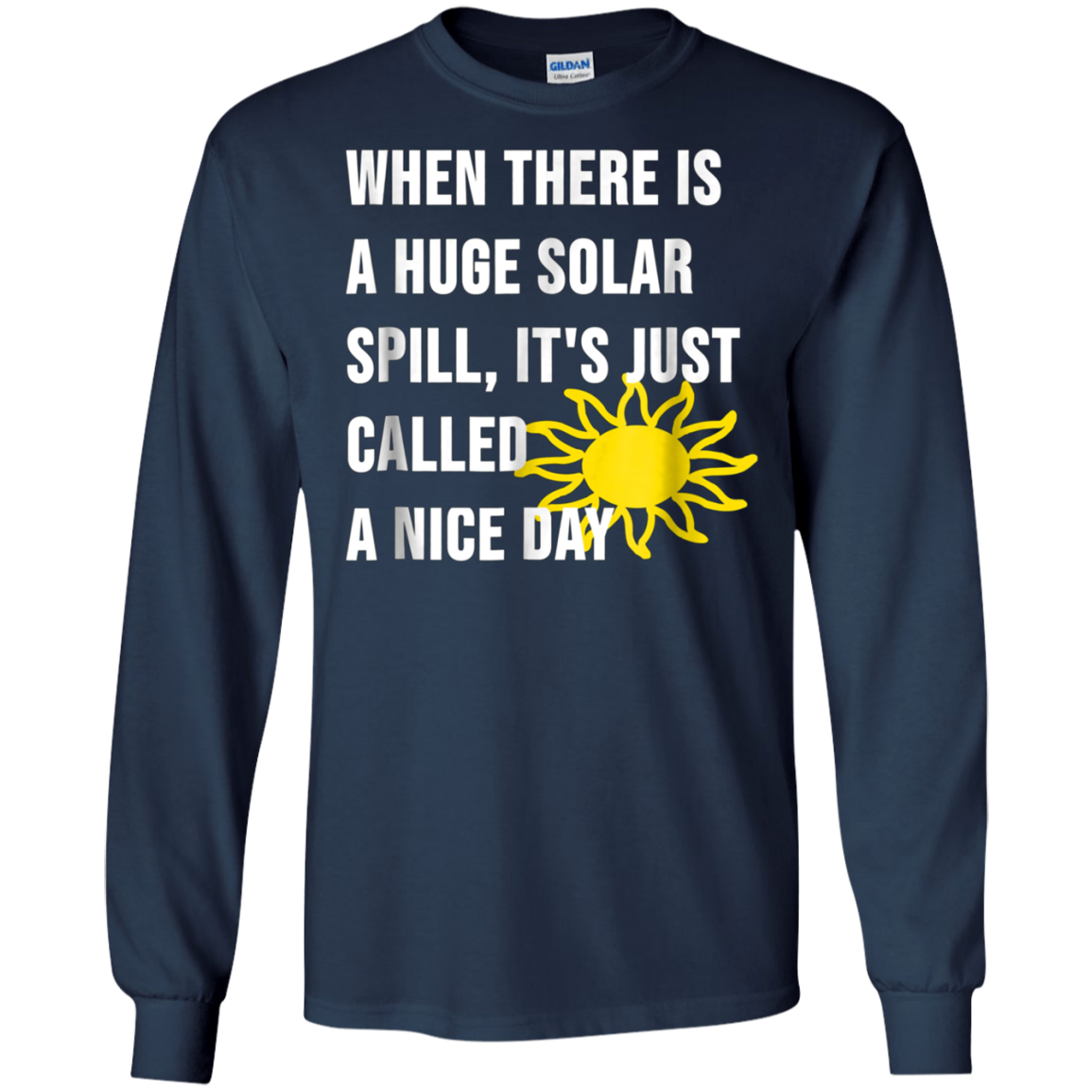 A Huge Solar Spill, Nice Day