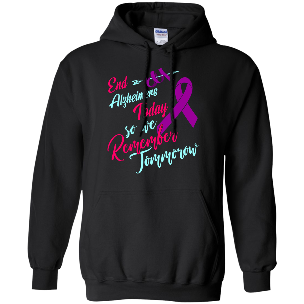 Alzheimer's Awareness T Shirts Purple Ribbon EndAlz Tees