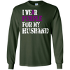 Image of Alzheimer's Awareness T Shirt I Wear Purple For My Husband