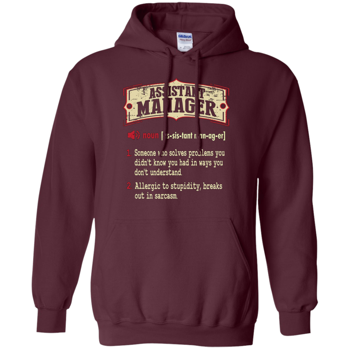 Assistant Manager Dictionary Term Sarcastic T-Shirt