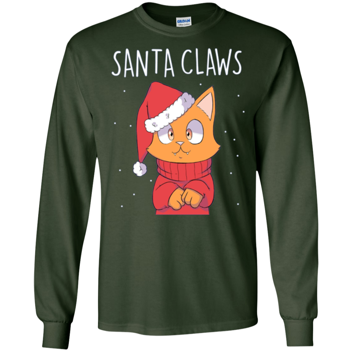 Santa Claws Cat Lovers Long Sleeve Shirt