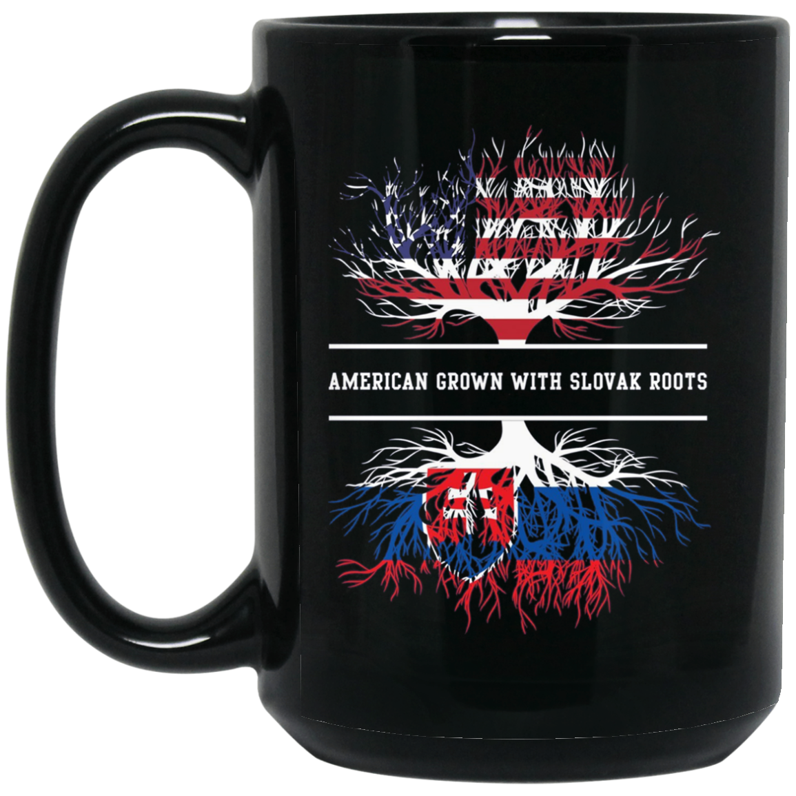 American Grown With Slovak Roots T-Shirt Slovakia Tee