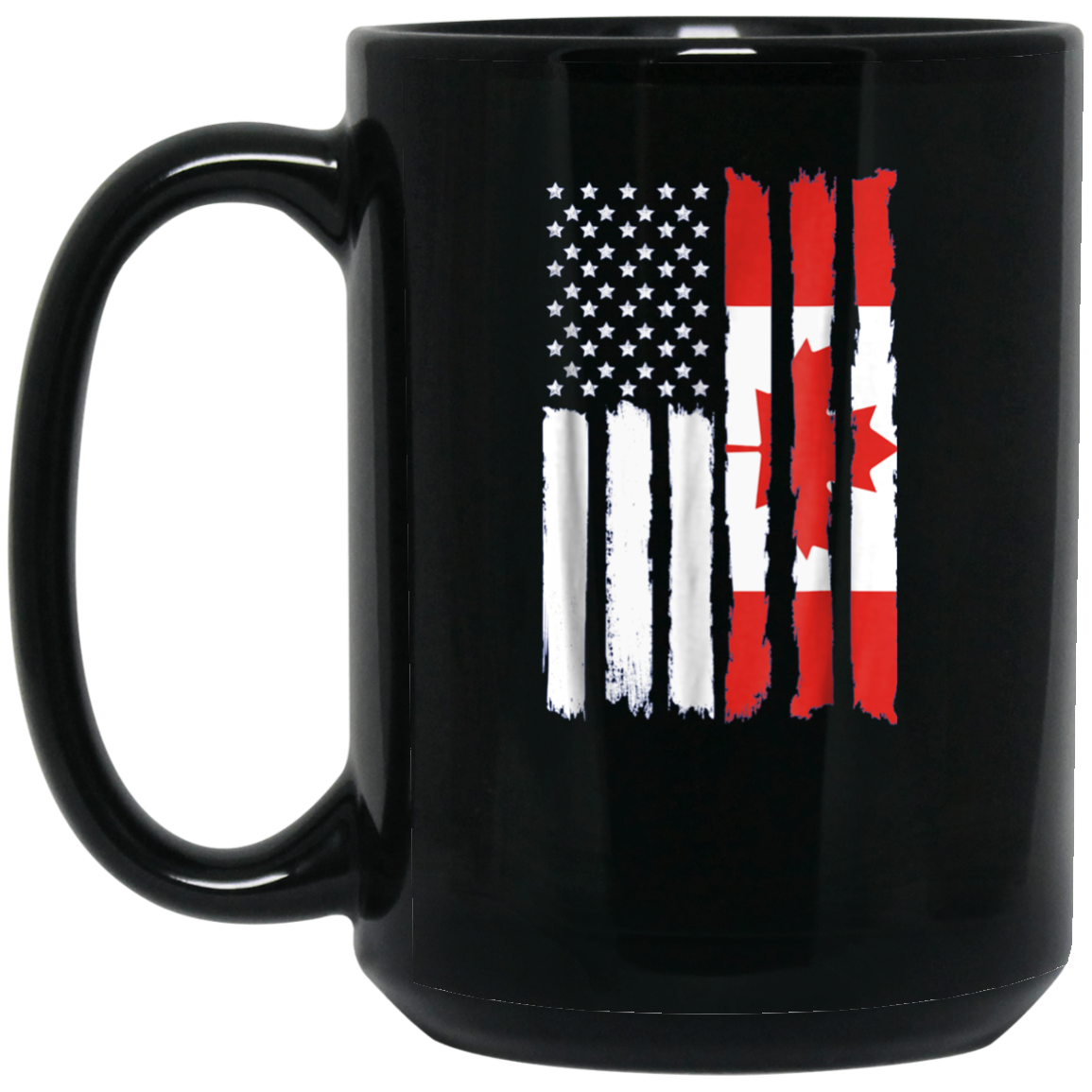 American Canadian Patriotic Flag T-shirt