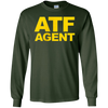 Image of ATF Agent Shirt Navy Blue Front Back ATF Law Cosplay