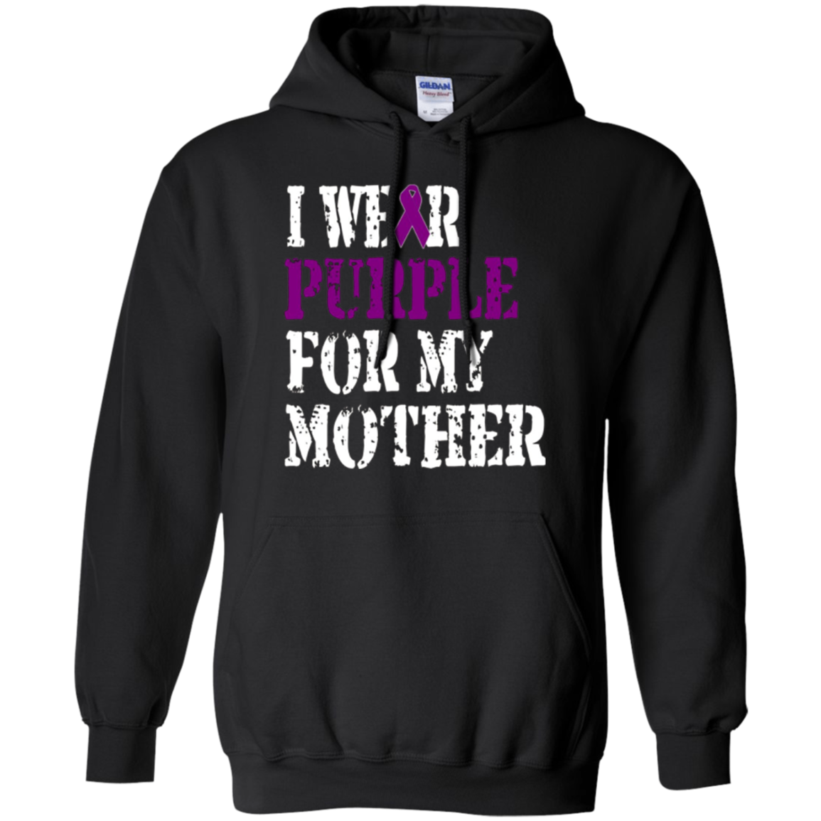 Alzheimer's Awareness T-Shirt I Wear Purple For My Mother