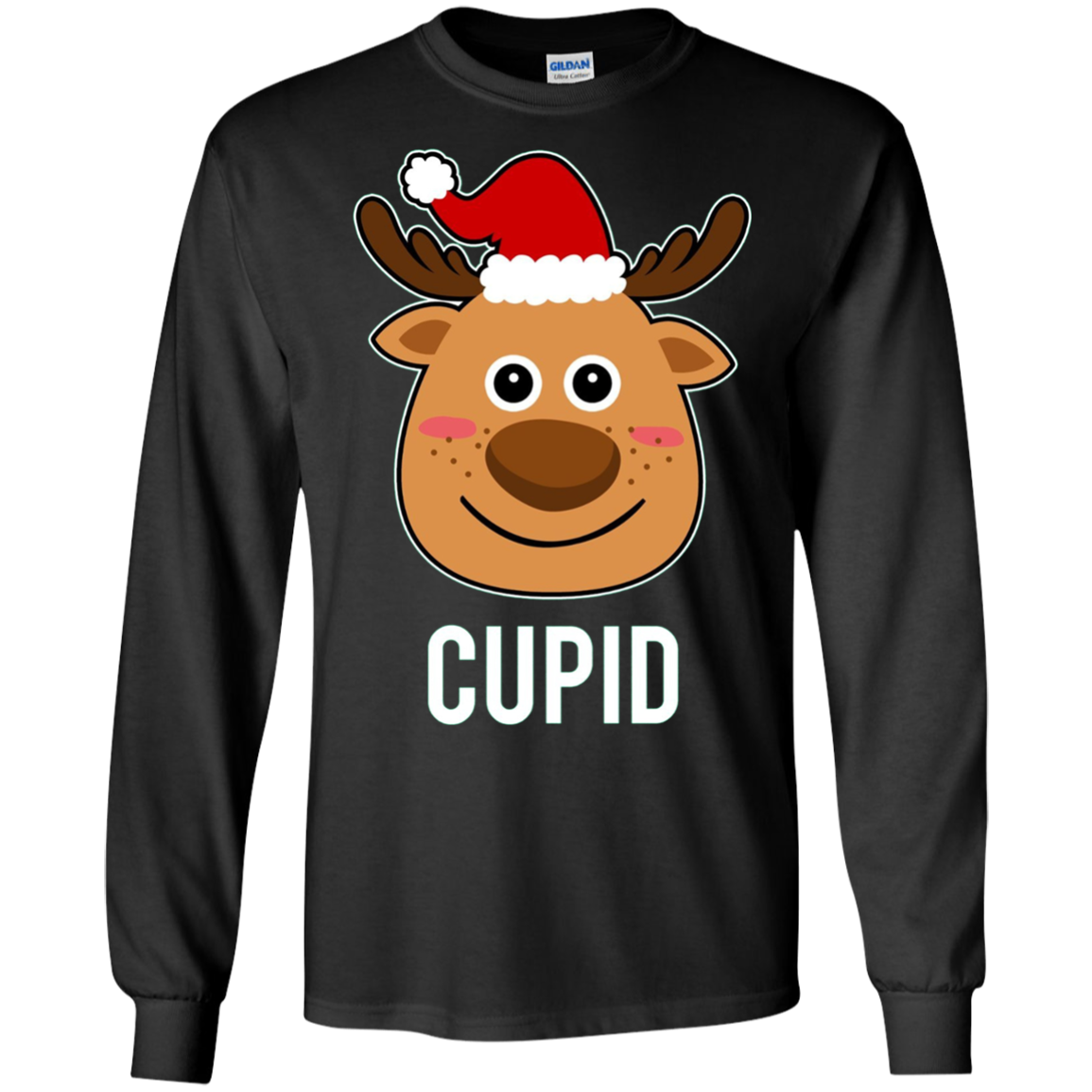 Santa Reindeer Cupid T-Shirt Christmas Group Costume Tee