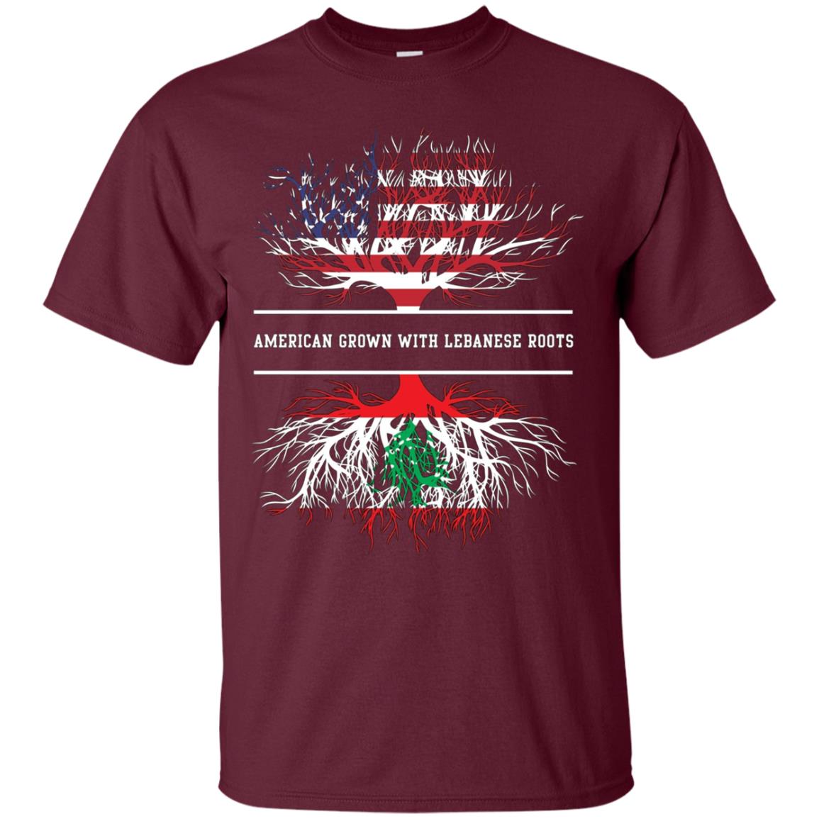 American Grown With Lebanese Roots T-Shirt Lebanon Tee