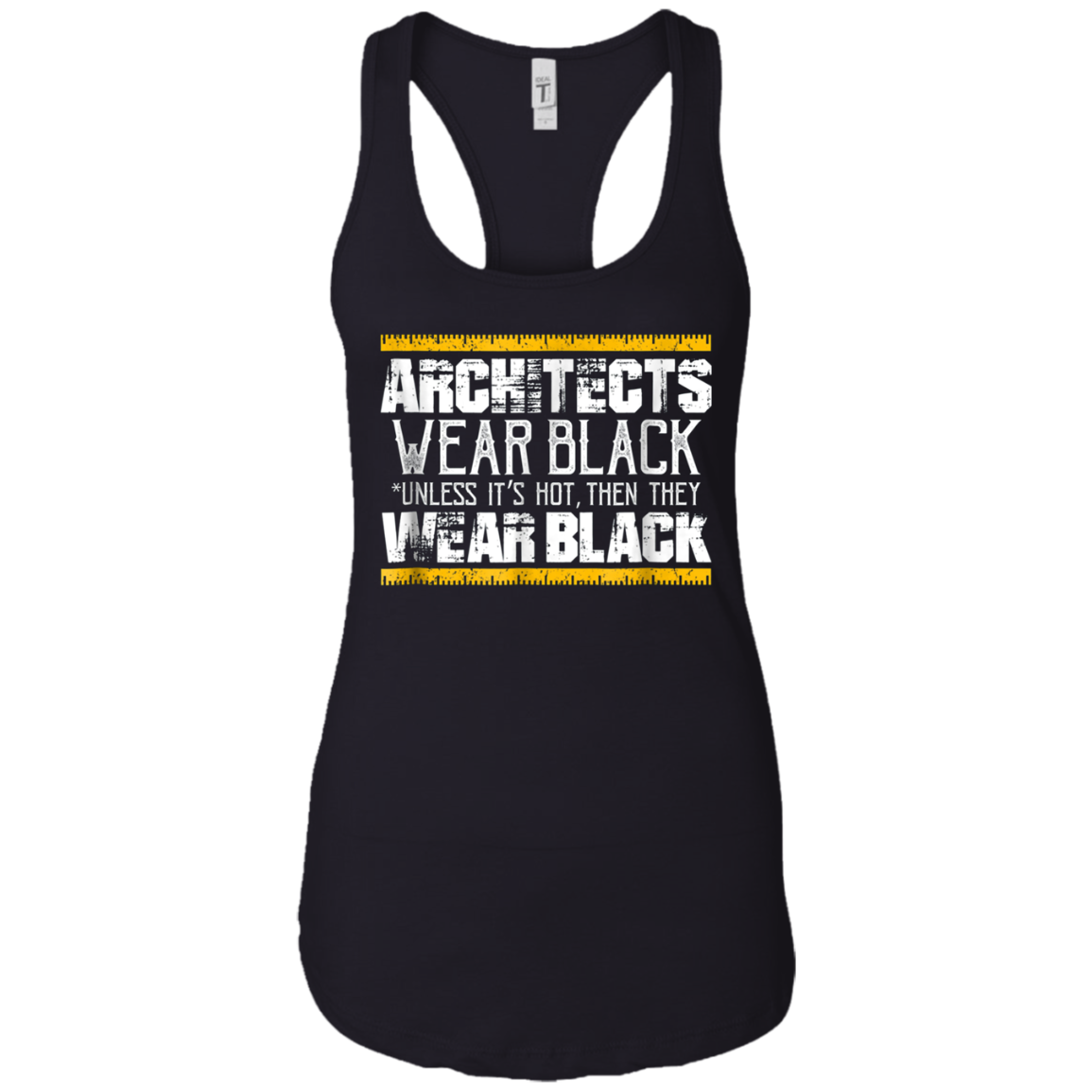 Architects Wear Black: Funny Architect Gift T-Shirt
