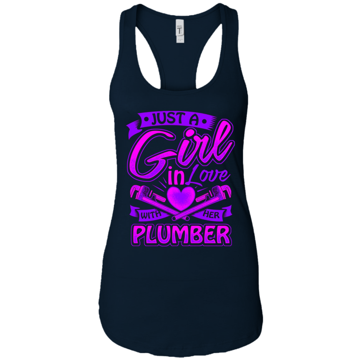 A Girl on love with her Plumber t shirt for Plumbers Wife