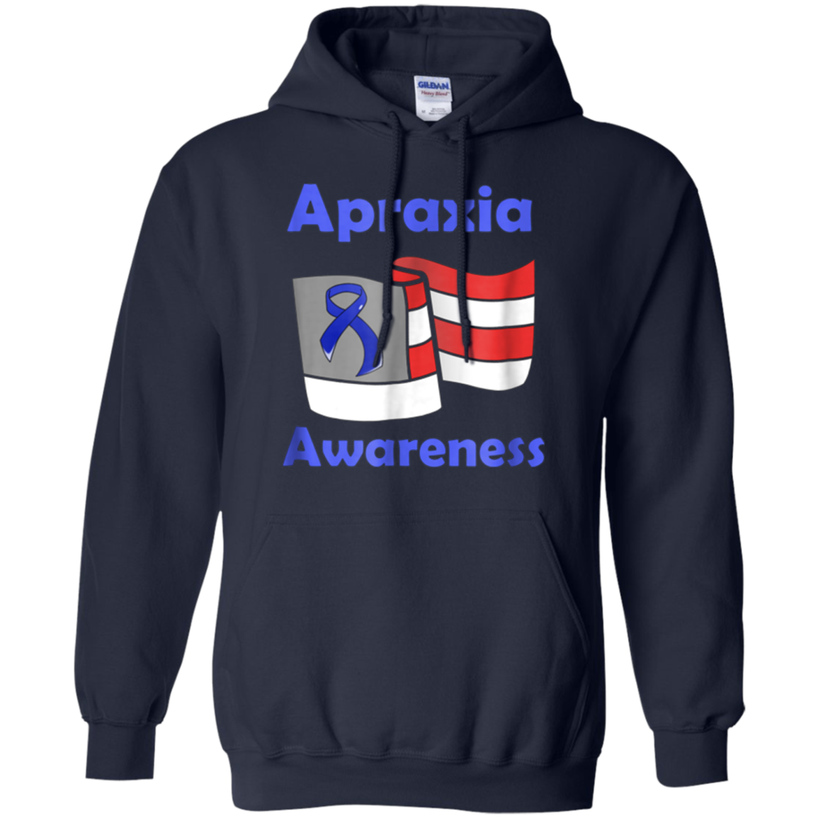 Apraxia Awareness American Flag T shirt