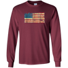 Image of American Vintage Tattered Flag patriotic tee shirt