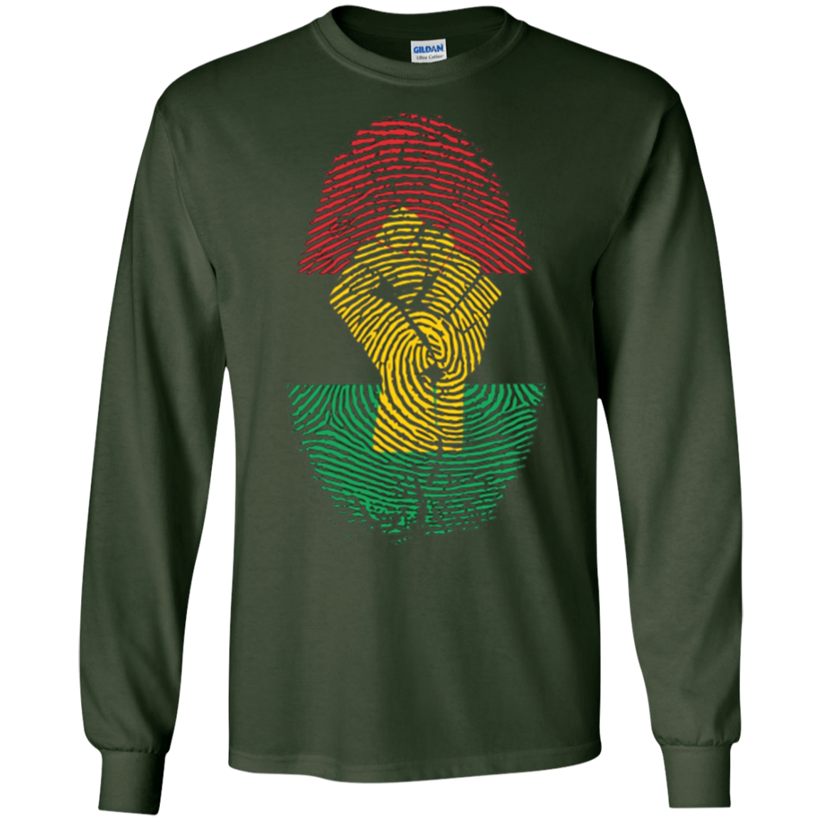 African Pride Fingerprint Black History T-Shirt