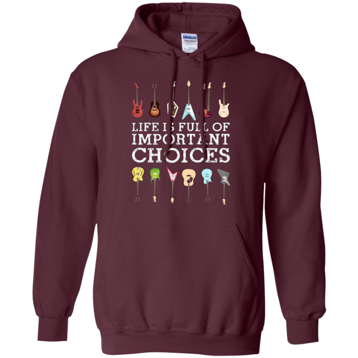 "Important Choices" Electric Guitar Nerd Musician T-shirt