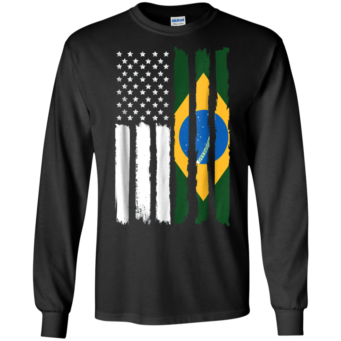 American Brazil Patriotic Flag T-shirt