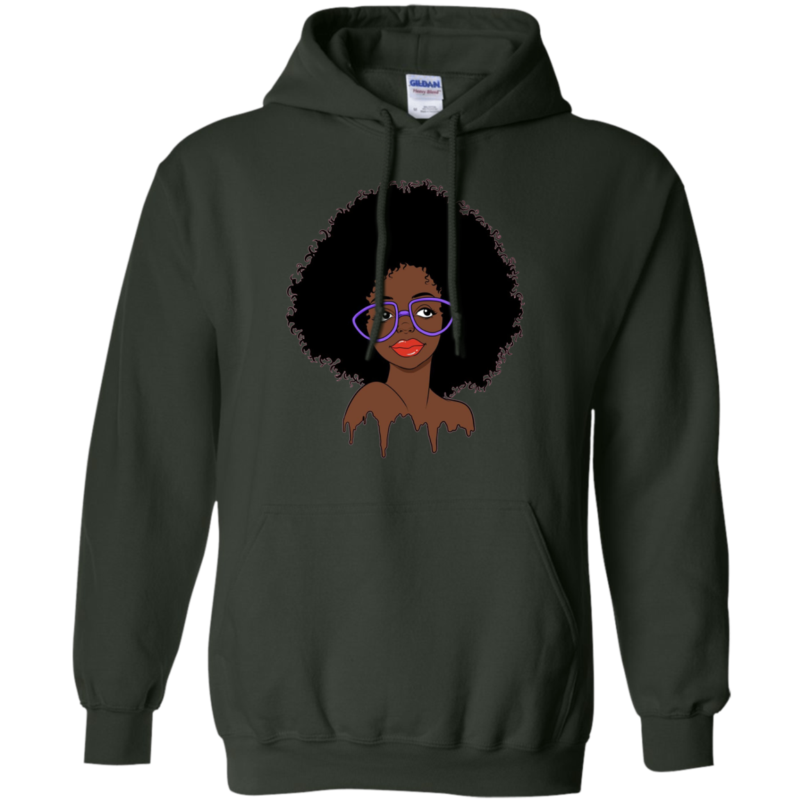 Afro Art Natural Hair T-Shirt for Black Women