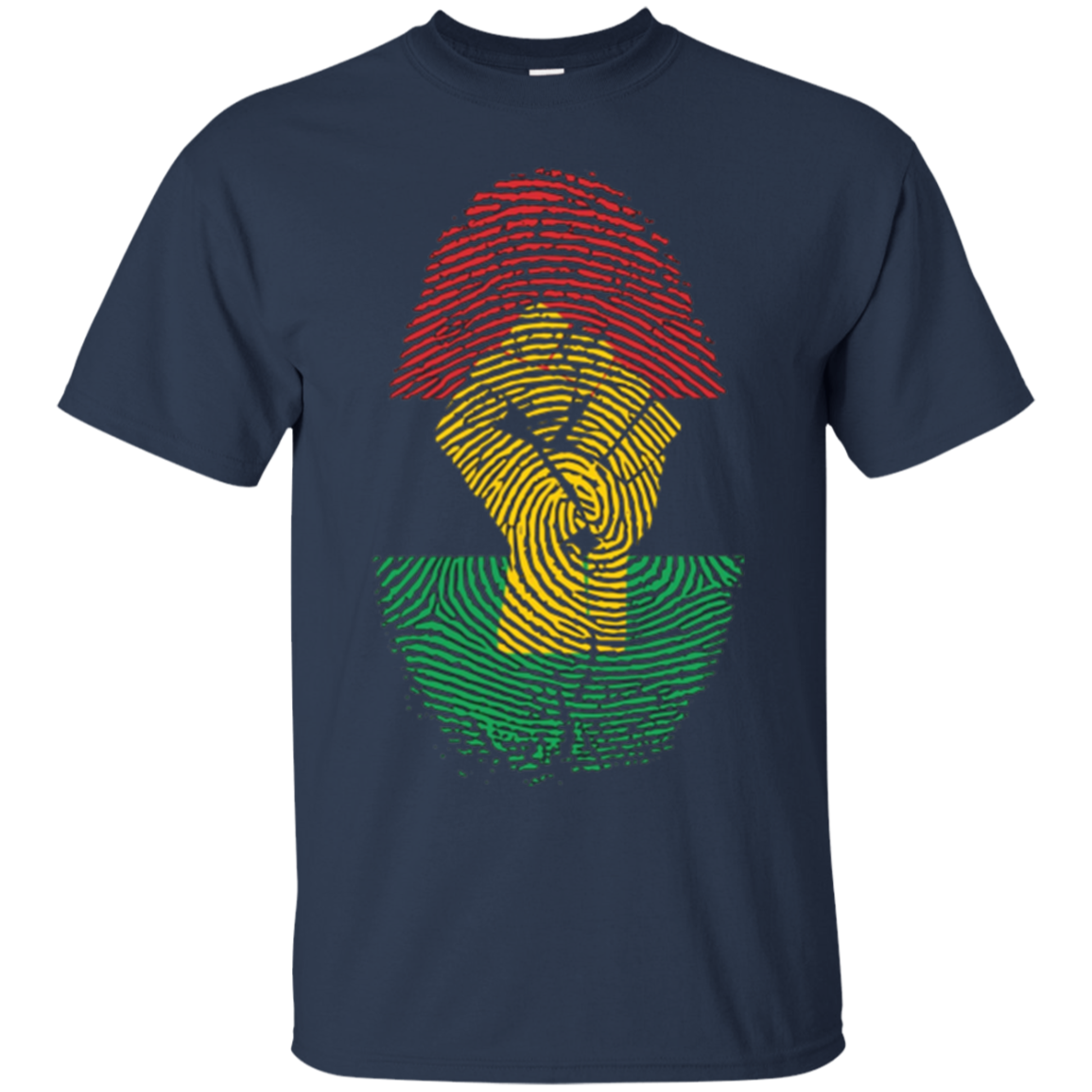 African Pride Fingerprint Black History T-Shirt
