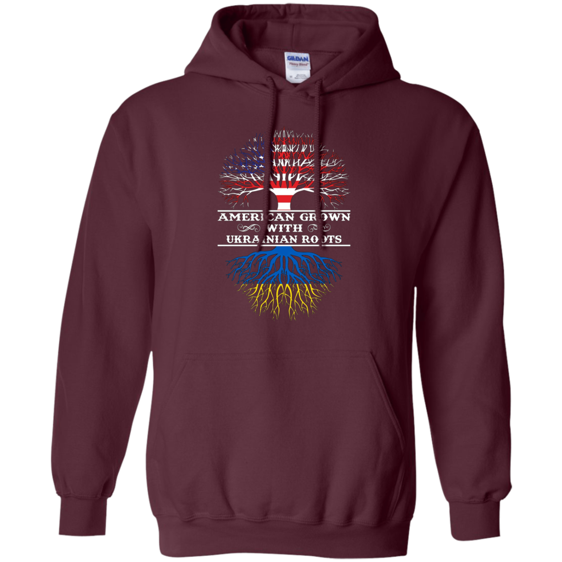 American Grown With UKRAINIAN Roots Tee Shirt