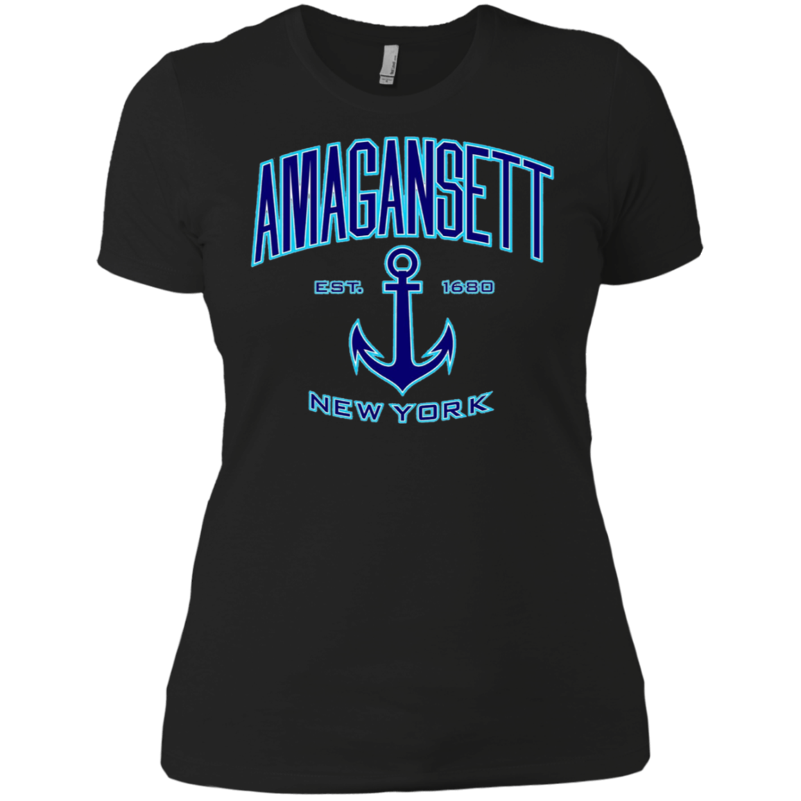 Amagansett, New York T-Shirt (Blue/Aqua)