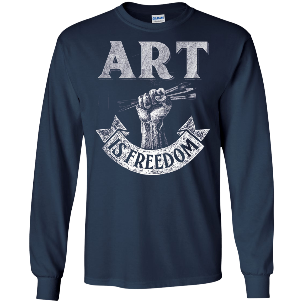 Art is Freedom great t shirt for artists who love to draw