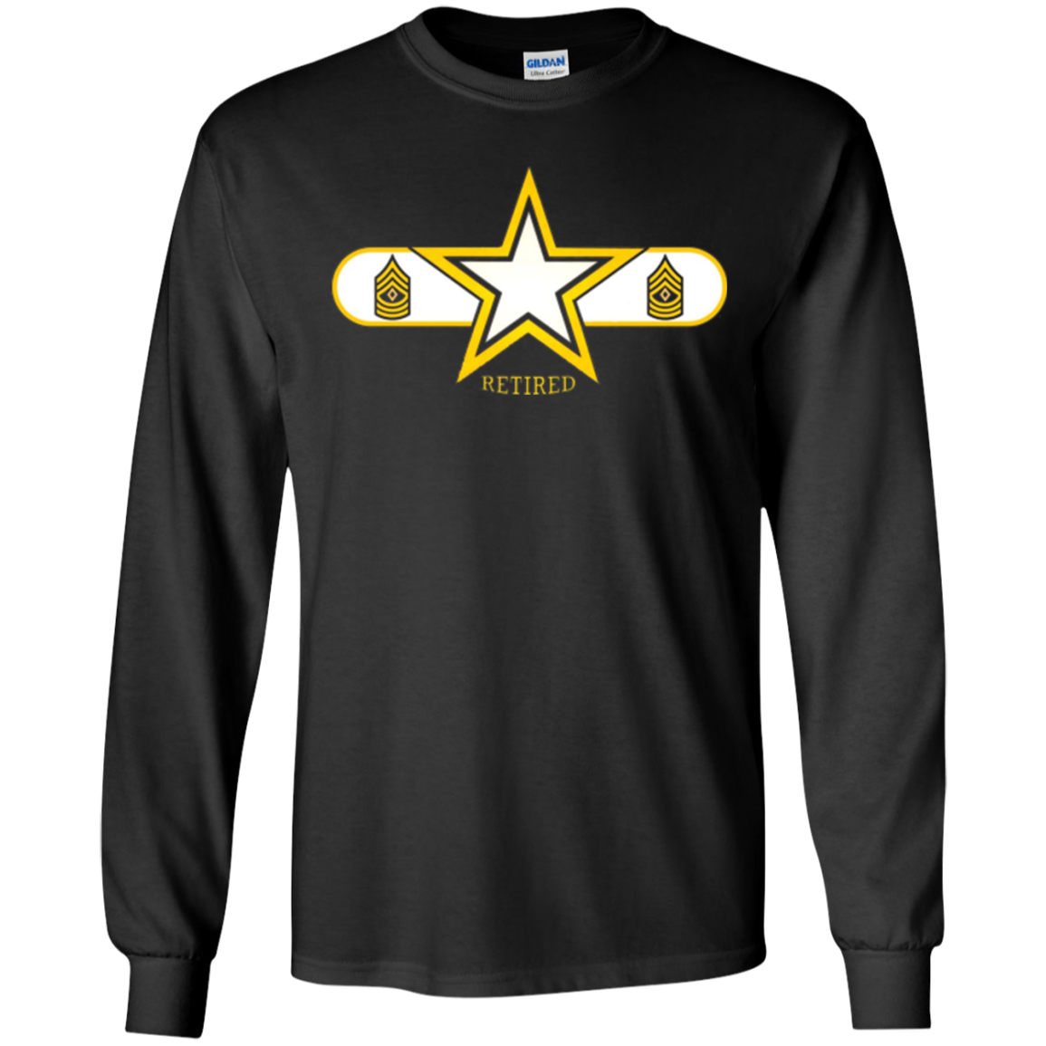 Army First Sergeant Retired Star T-Shirt