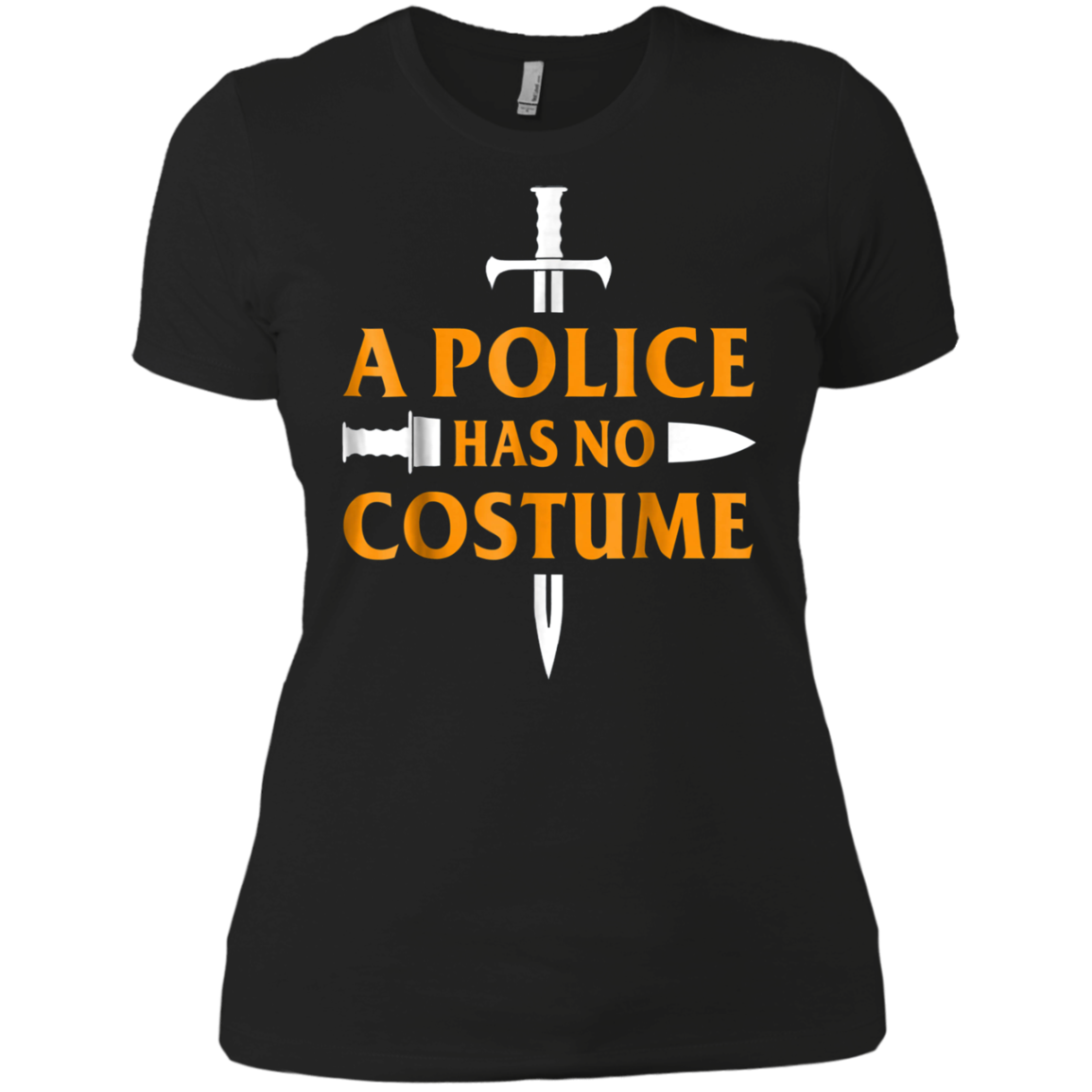 A Police Has No Costume Funny Halloween T-Shirt